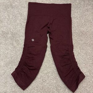 Size 2 maroon lululemon compression